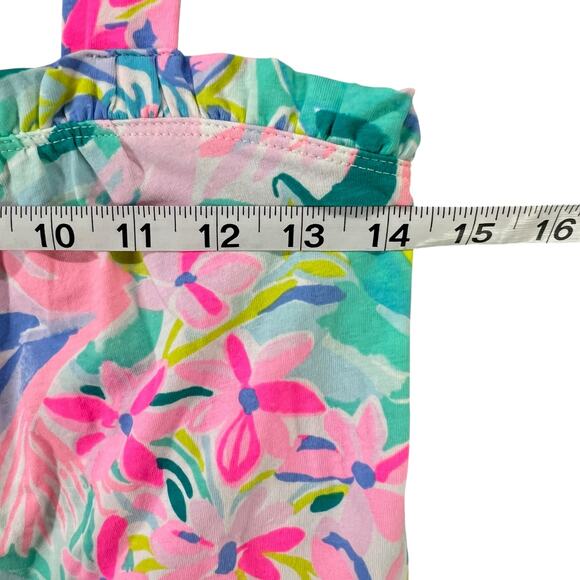 Lilly Pulitzer Jia Tank Top XS Pink It was All A Dream Floral Preppy Resort - Picture 7 of 14